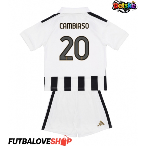 Dres Juventus Andrea Cambiaso #20 Domáci pre deti 2026-27 Krátky Rukáv (+ trenírky)